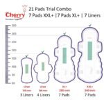 21 Pads Combo Size Chart | Cherry Sanitary Pads