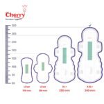 340mm XXL+ Size Chart Cherry sanitary PAds